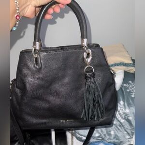 Vince Camuto small Elva Black Pebble leather bag